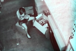 Real teen solo rubbing