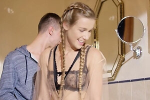 Party teen blowjob cumshot