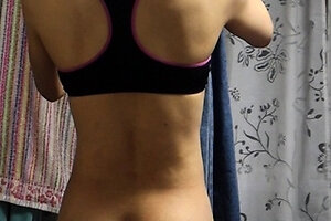 Petite small tit babe with perfect pussy masturbates