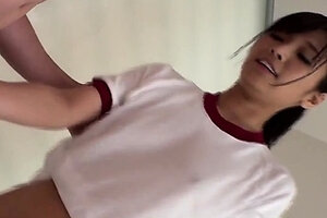 Beautiful Japanese Babe In The Bathroom