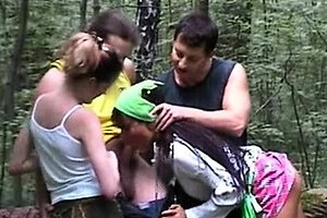 Naughty trio sex act