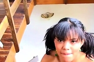 Little latina rubbing