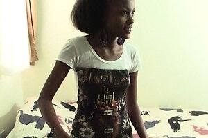 African teen enjoys rough pussy fucking