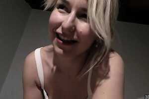 really cute blonde sucking dick while on vacation in croatia