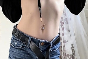 Curly Blonde Teen Records Solo Dildo Masturbation More at