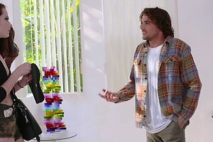 Long legged teen in high heels boots sex