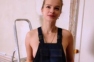 Horny worker makes me spunk on face, lots of jism -