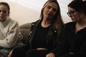 Horny lesbian teens fingering and licking