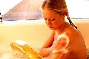 Latina teen Renae Cruz hot solo dildo masturbation