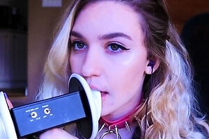 RoseASMR Ahegao Ear Licking Patreon Video