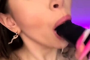 Adrianna Savu pokes inbetween those immense orbs - the