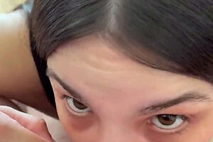 Hot amateur teen blowjob and facial HD video