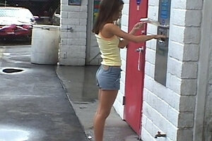 Chloe masturbates in public