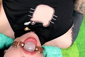 Curly Blonde Teen Records Solo Dildo Masturbation More at