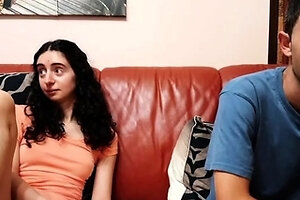 Petite small tits teen fuck with boyfriend on cam