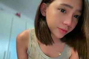 Amateur asian teen licks ass and sucks cock