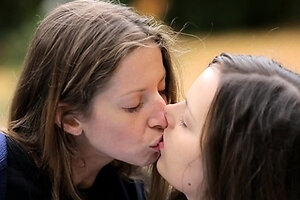 Lesbian amateur teens finger fucked from behind