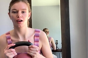 Teen slut foot fetish cock rub