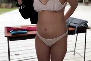 Latina teen Renae Cruz hot solo dildo masturbation