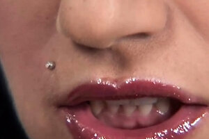 Horny babe enjoys fresh pee