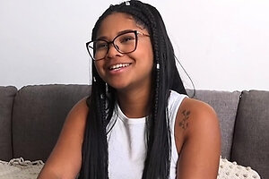 Innocent Ebony Latina Gets Hair Pulled Rough Fucked