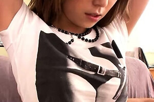 Petite Japanese Step-Sister with long pussy lips