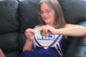 Charming gal Christy with great natural tits banged hard