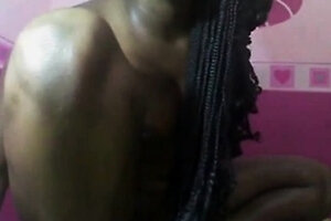 Ebony's Wet Toy Orgasm on Webcam