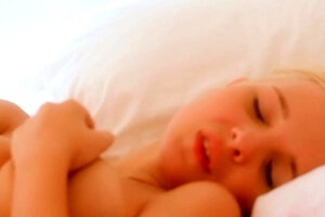 Hot Russian blonde teen toying pussy