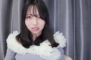 Amateur asian hairy teen toying and fingering