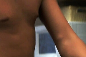 Dirty blonde russian Liana with massive natural tits banging