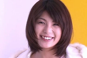 Sultry Japanese honey flaunting her handsome talents in