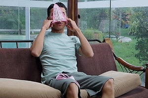 smelling my stepsister's panties