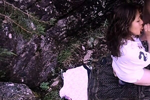 follada en el bosque con latina