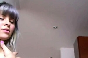 Sammy 18 Kitchen Masturbate