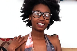 Big Tits Black Teen Gets Her Bushy Pussy RAMMED