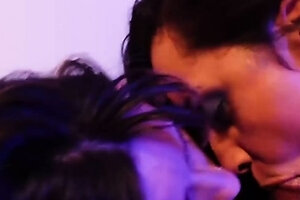 Relaunching hook-up with cool light-haired and brunette